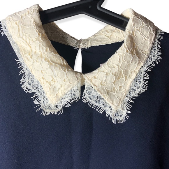 Nanette Lepore Lace Collar Shift Dress Size 10 - Picture 4 of 10